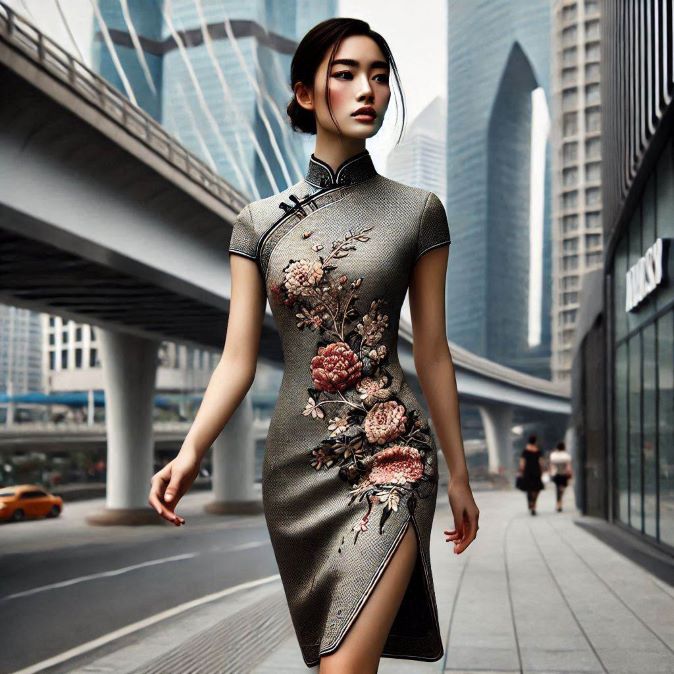 modernized chinese dress